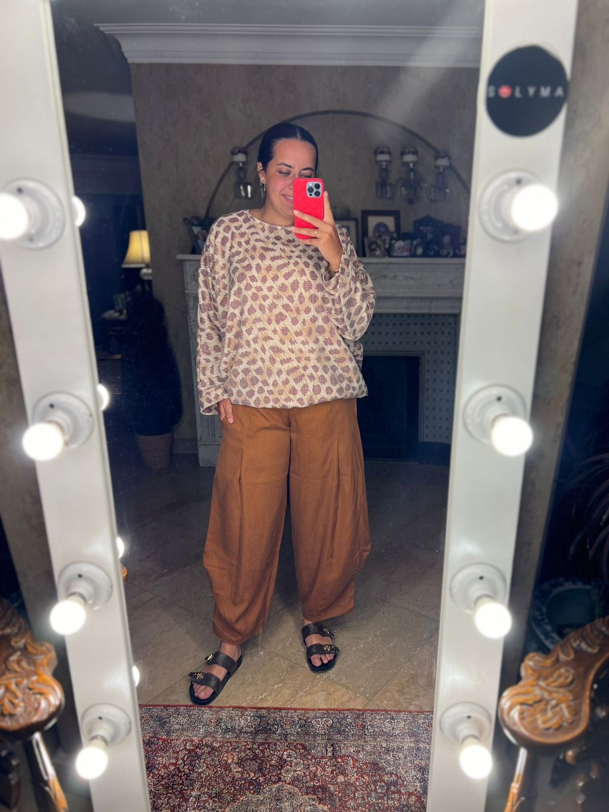 Bouffon pants in camel