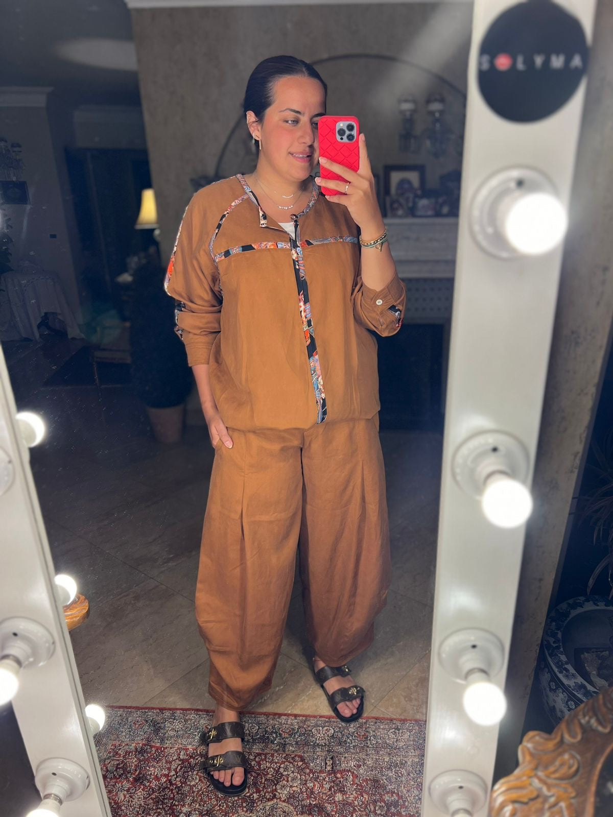 Bouffon pants in camel