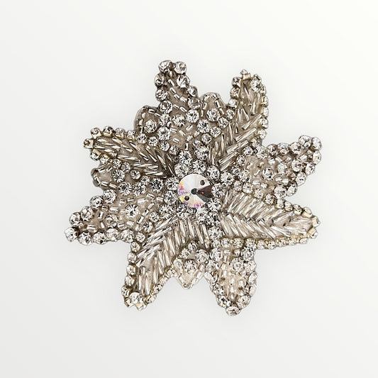 Crystal Flower Pin