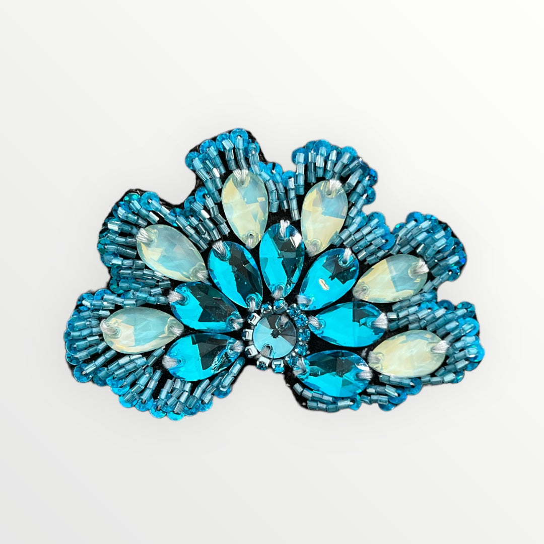 Turquoise Crystal Pin