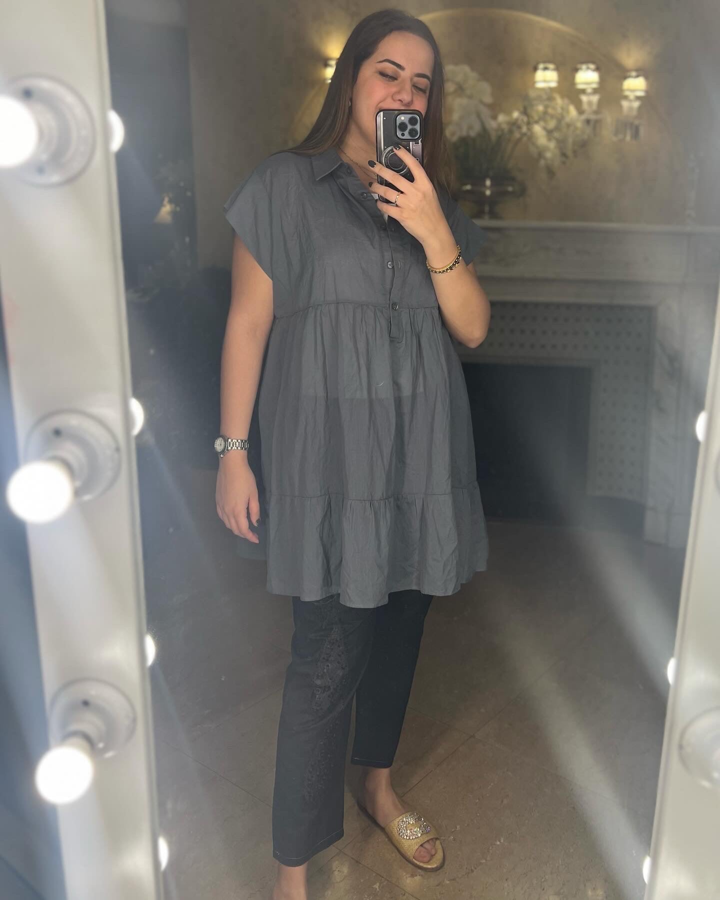 Mlle Blouse Grey