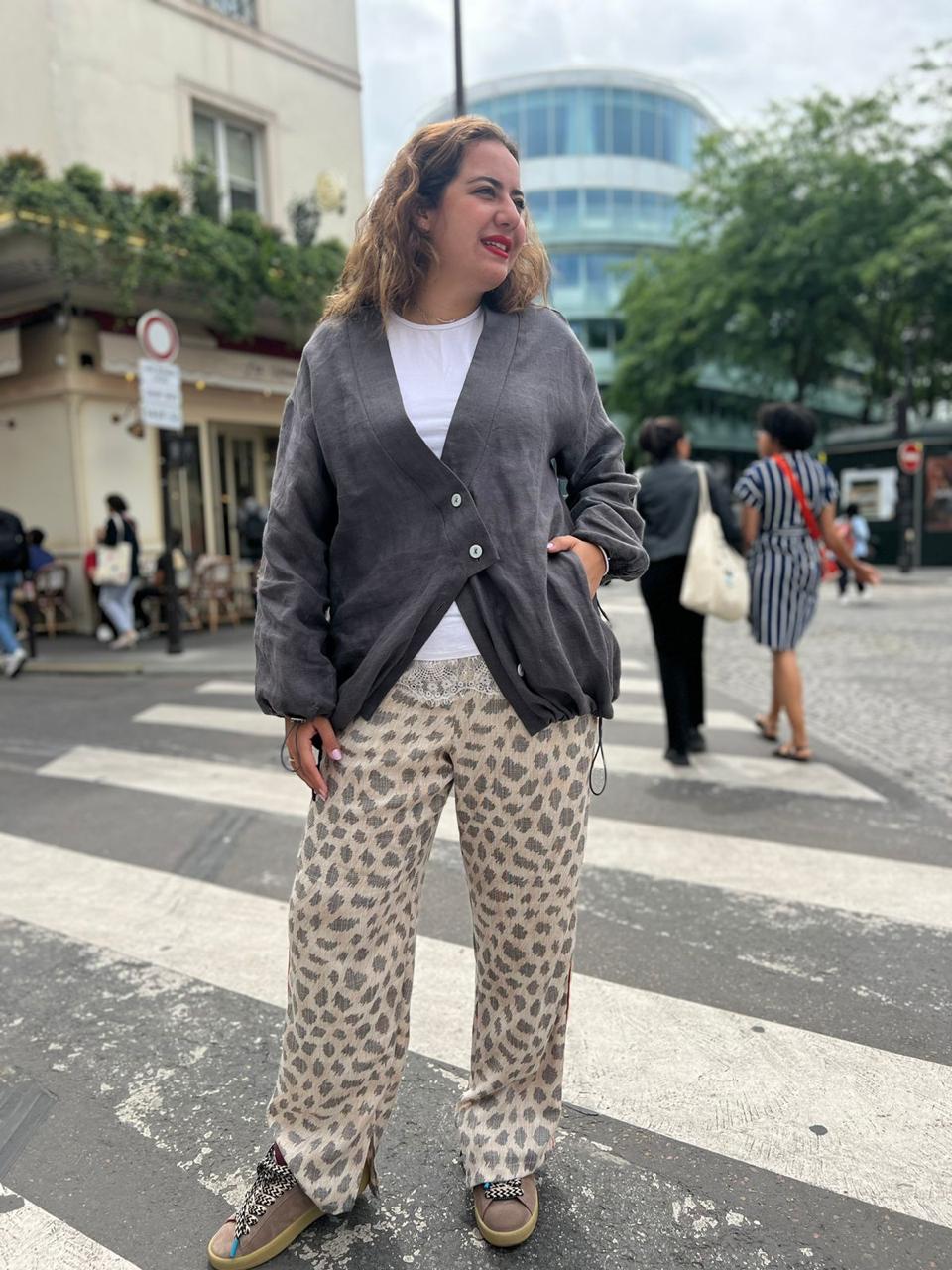 Cheetah Linen Pants