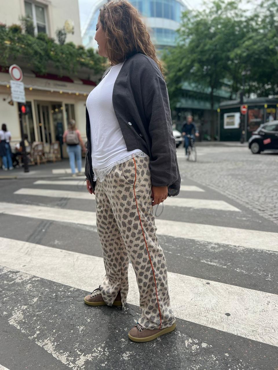 Cheetah Linen Pants